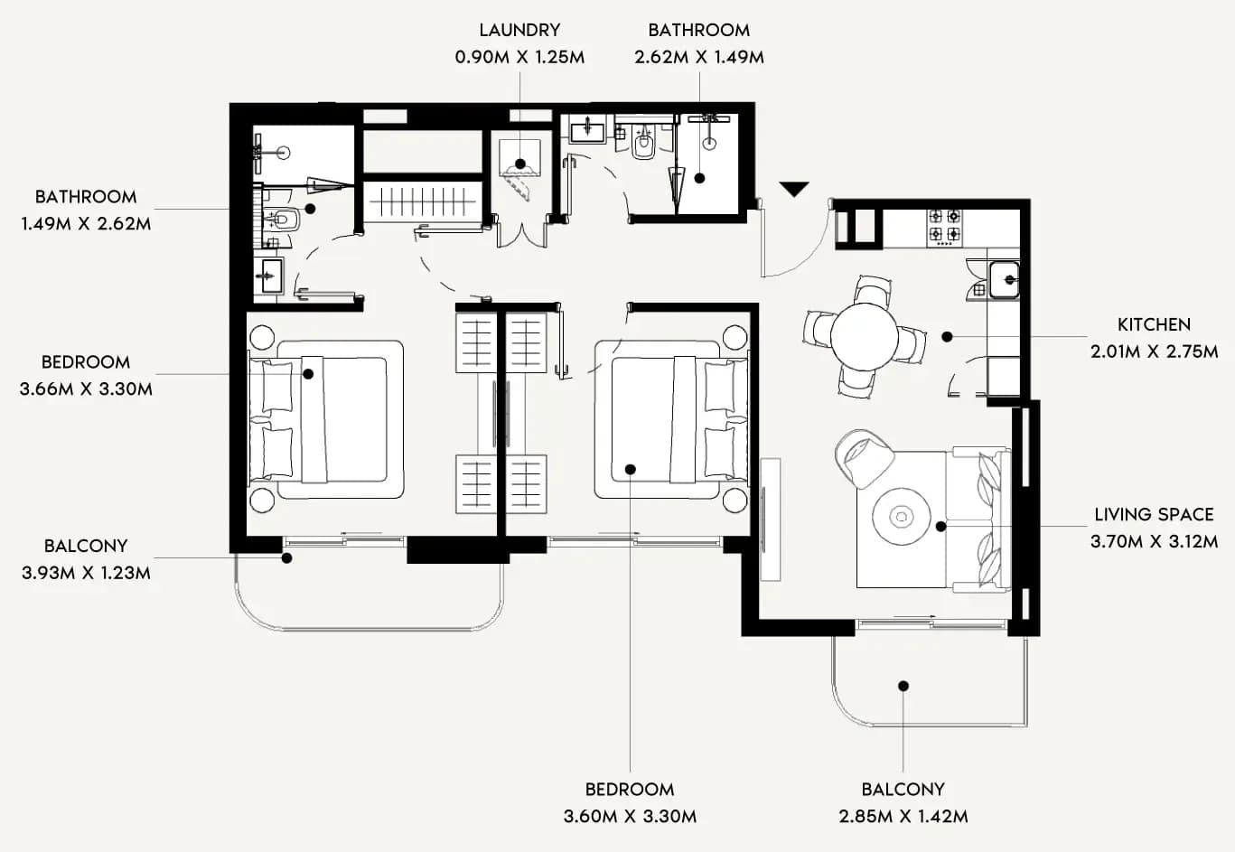 Azizi Leily 2 Bedroom