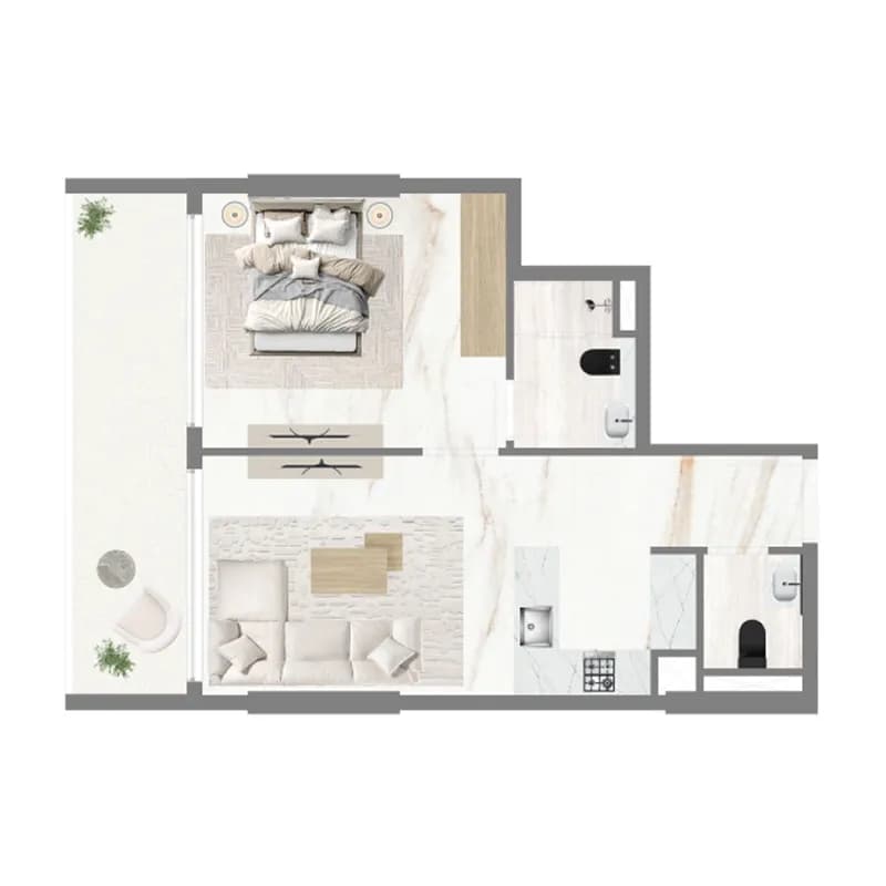 Celesto Tower 2 1 Bedroom