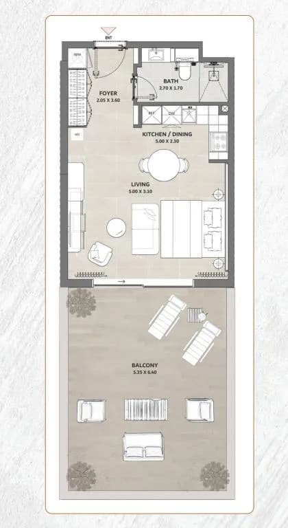 Amber by Enso 0 Bedroom