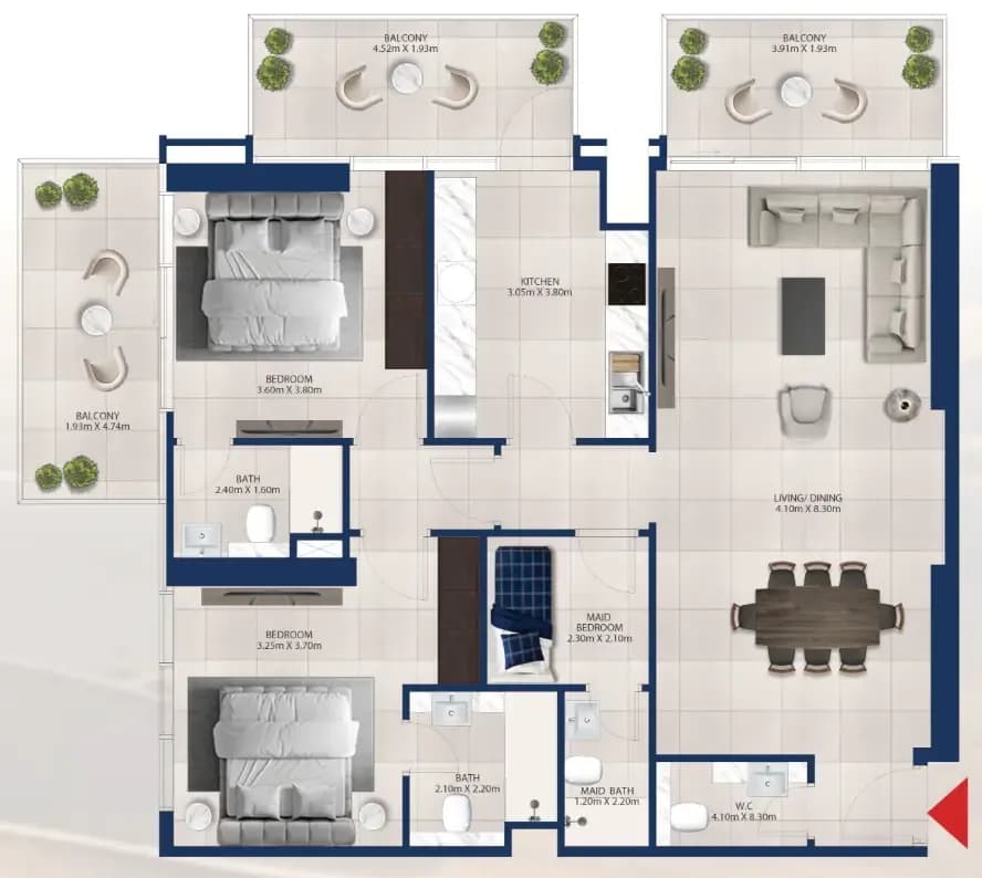 Al Vista 2 Bedroom