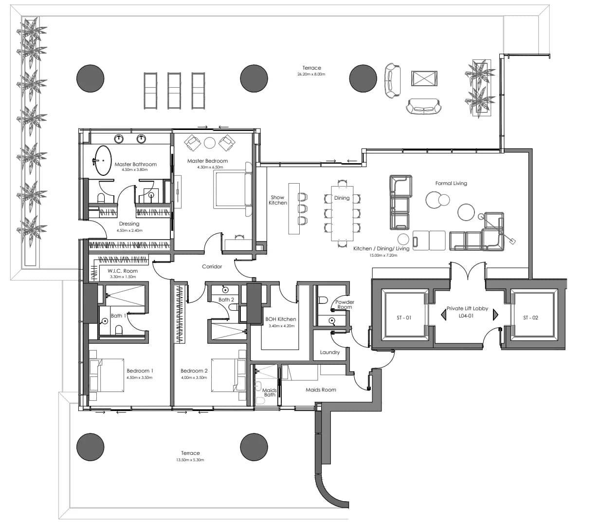 Vela Dorchester Collection 3.5 Bedroom