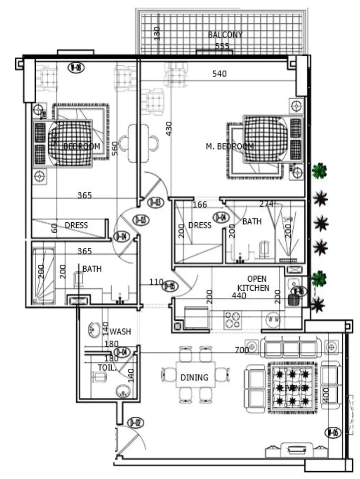 Mackerel Tower 2 Bedroom