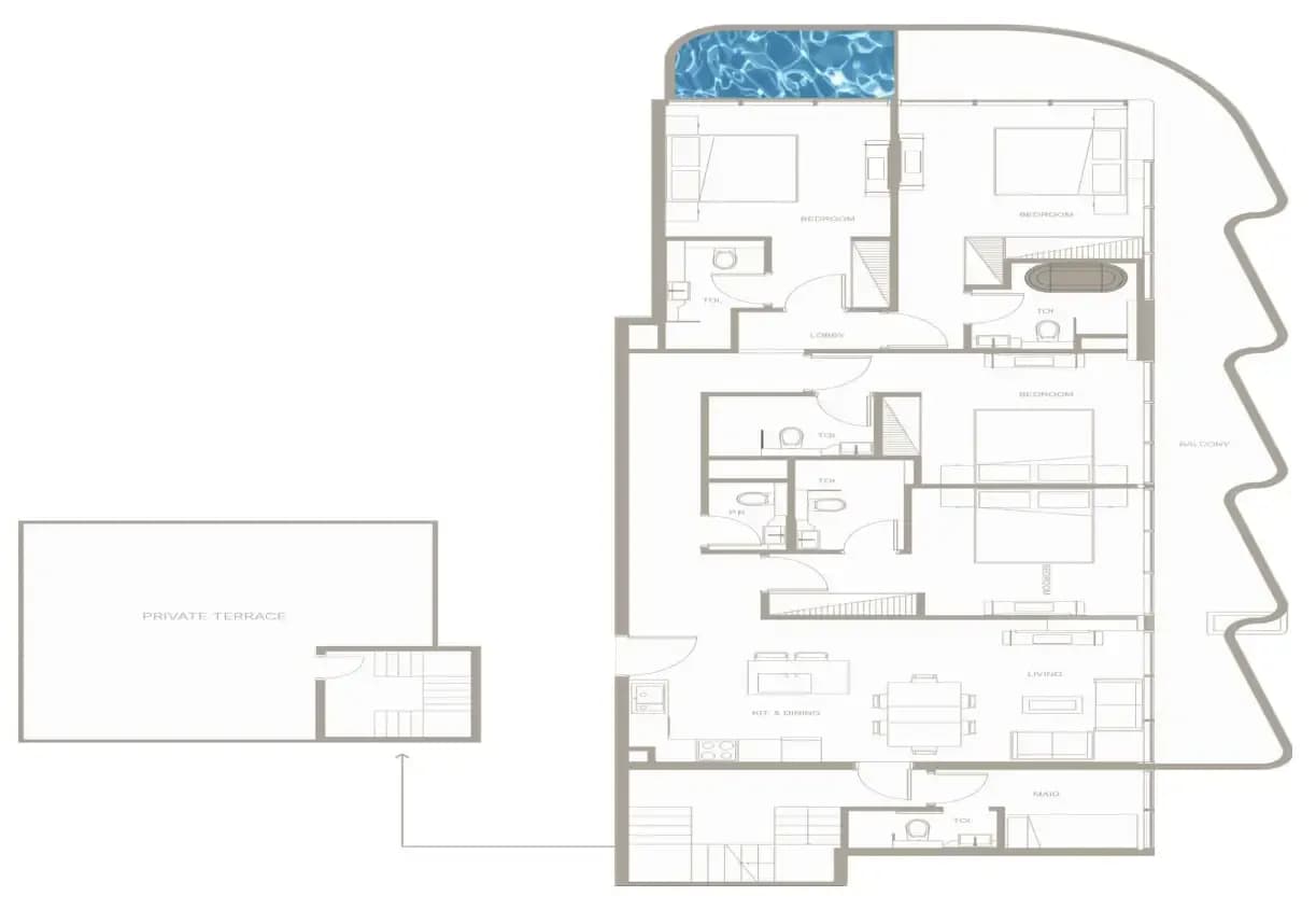 Iluka Residences 4.5 Bedroom