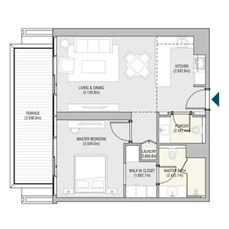 Vida Residences Saadiyat Island 1 Bedroom