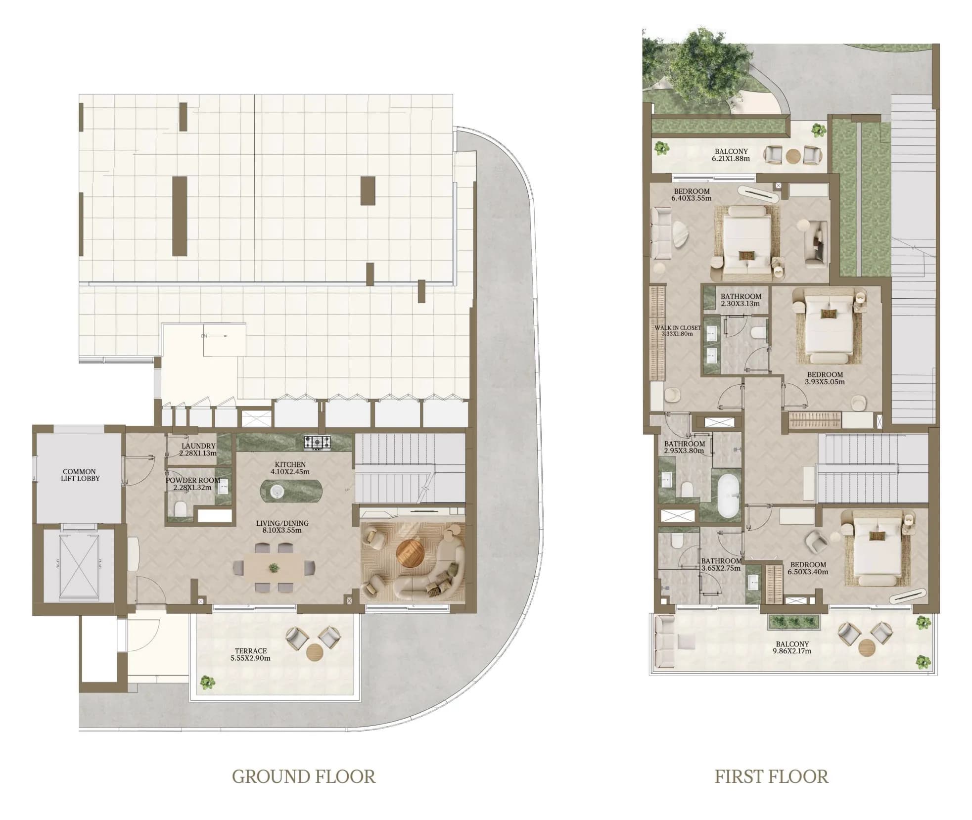 Nasim Al Bahr Residences 3 Bedroom