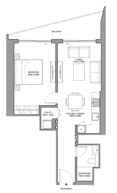 The Eden at Sobha Central 1 Bedroom