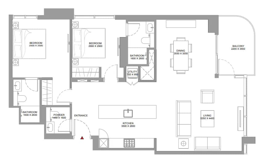 Pristine Beach Residences 2 Bedroom