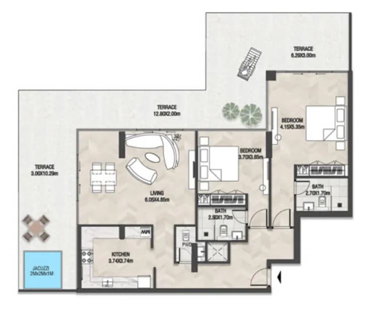 Trinity 2 Bedroom