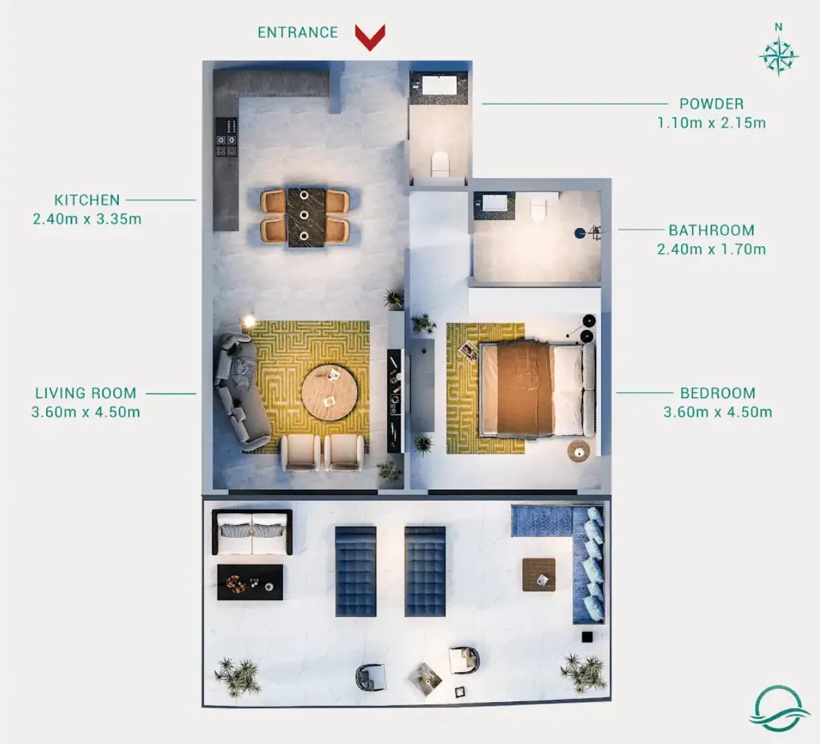 Milos 1 Bedroom