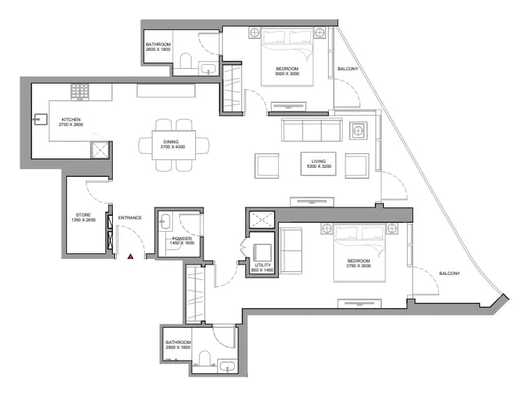 Skyvue Spectra 2 Bedroom