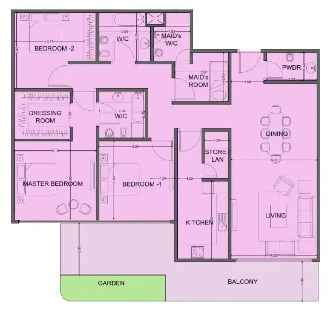 One Residence Al Reem Island 3 Bedroom