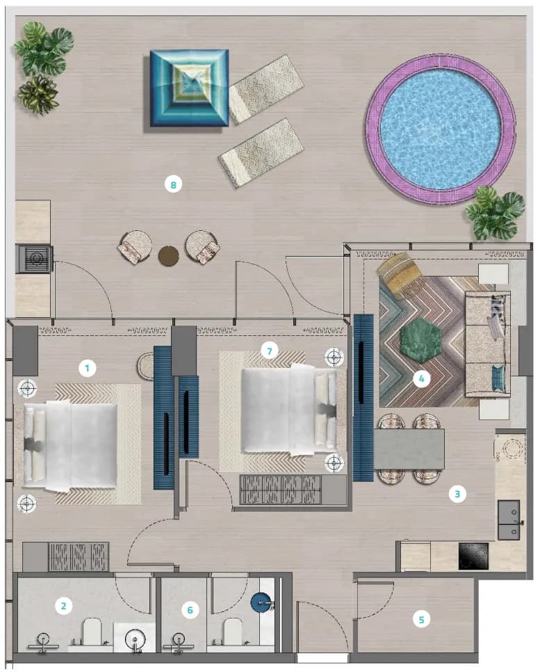 Trio Isle 2 Bedroom