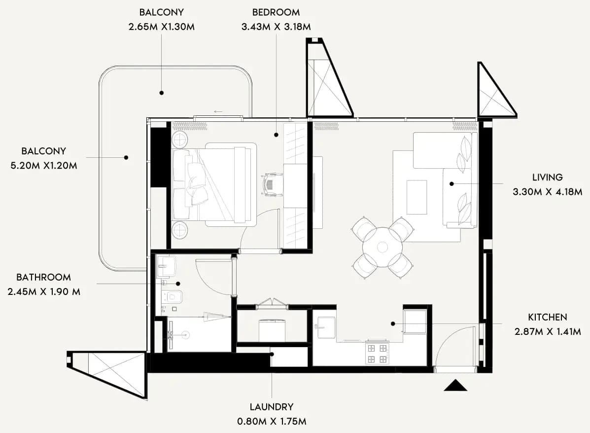 Azizi Wares 1 Bedroom