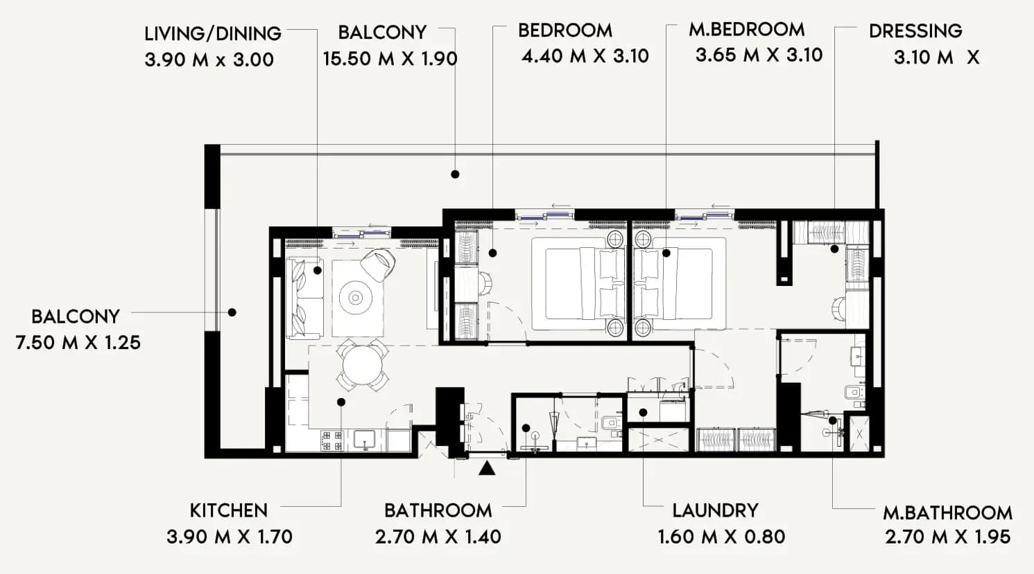 Azizi Lina 2 Bedroom