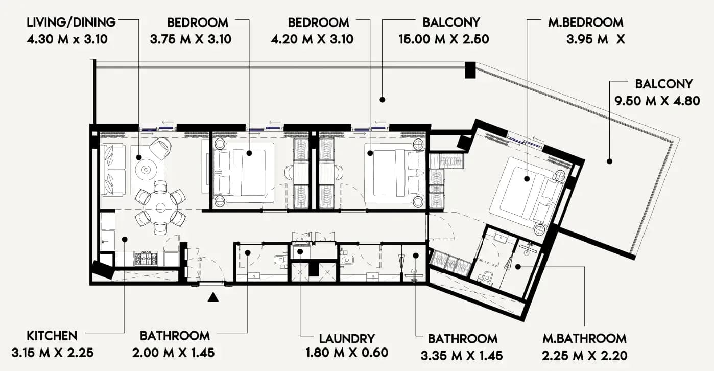 Azizi Lina 3 Bedroom