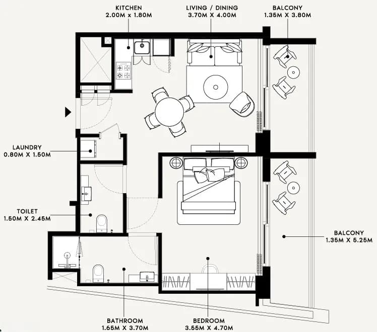 Azizi Arian 1 Bedroom