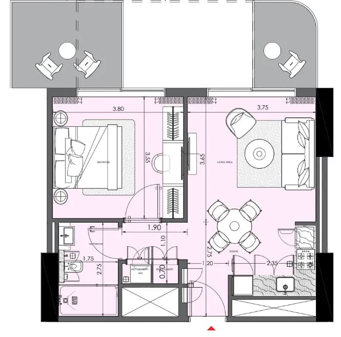 Azizi Wasel 1 Bedroom