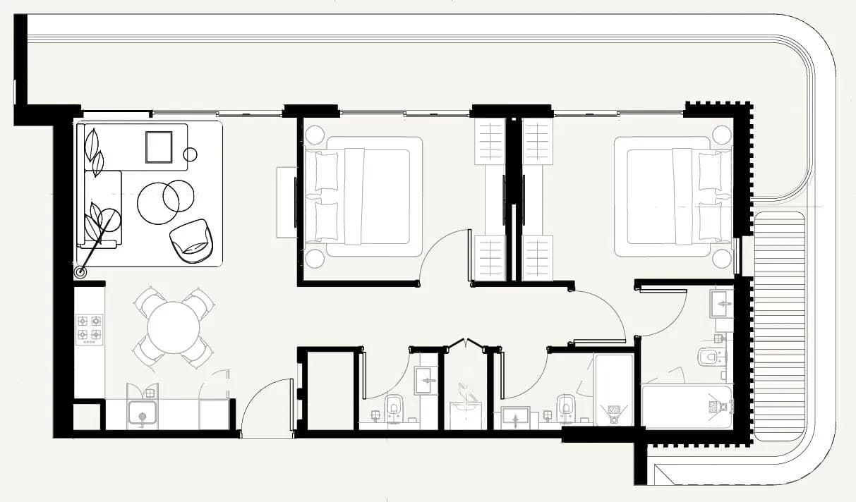 Azizi Sakandar 2 Bedroom