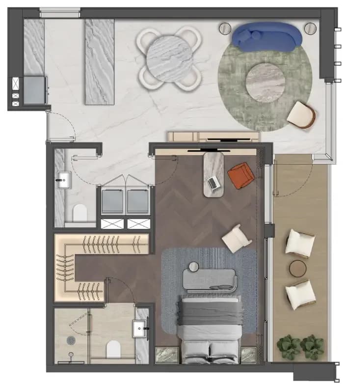 Mas Barsha Residency 1 Bedroom