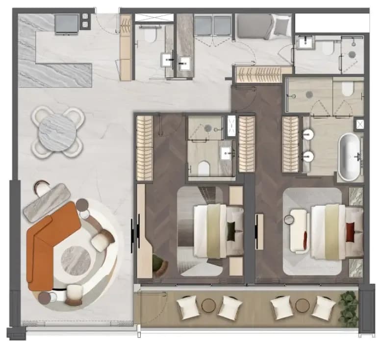 Mas Barsha Residency 2.5 Bedroom