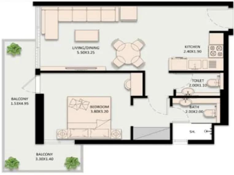Golden Wood Views V 1 Bedroom