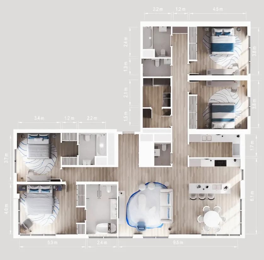 Nikki Beach Residences 4 Bedroom