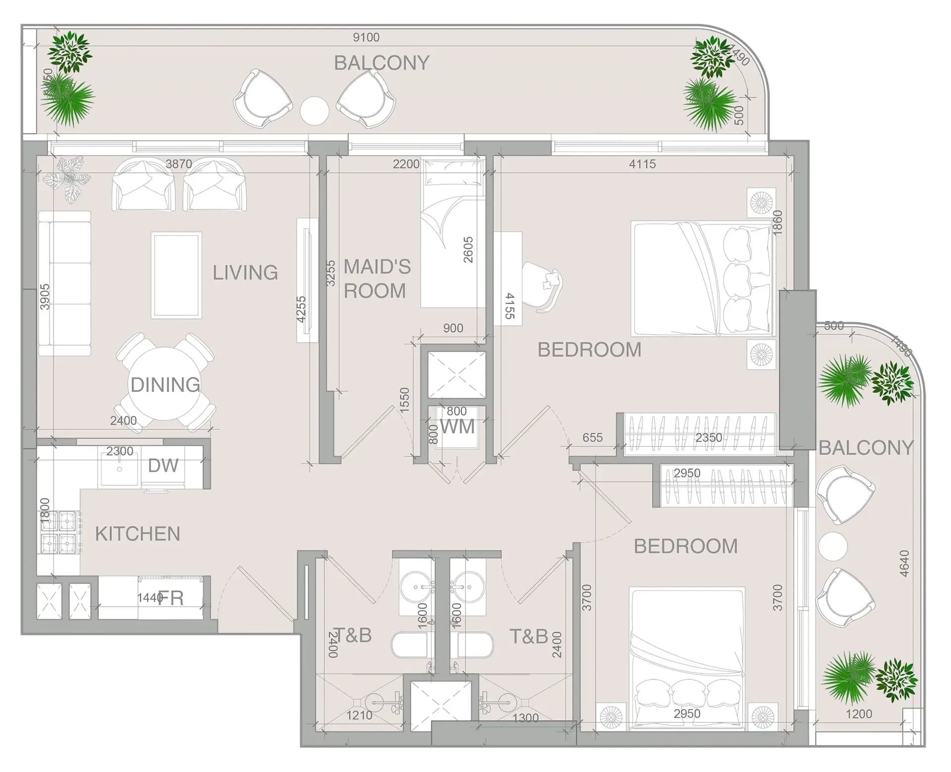 VERDAN1A 4 2.5 Bedroom