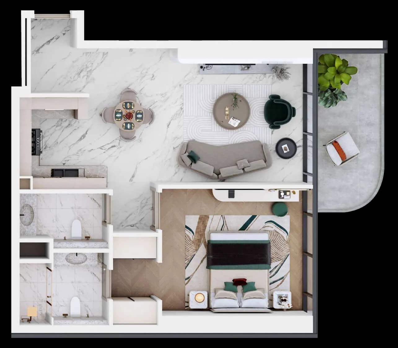 Vega 1 Bedroom