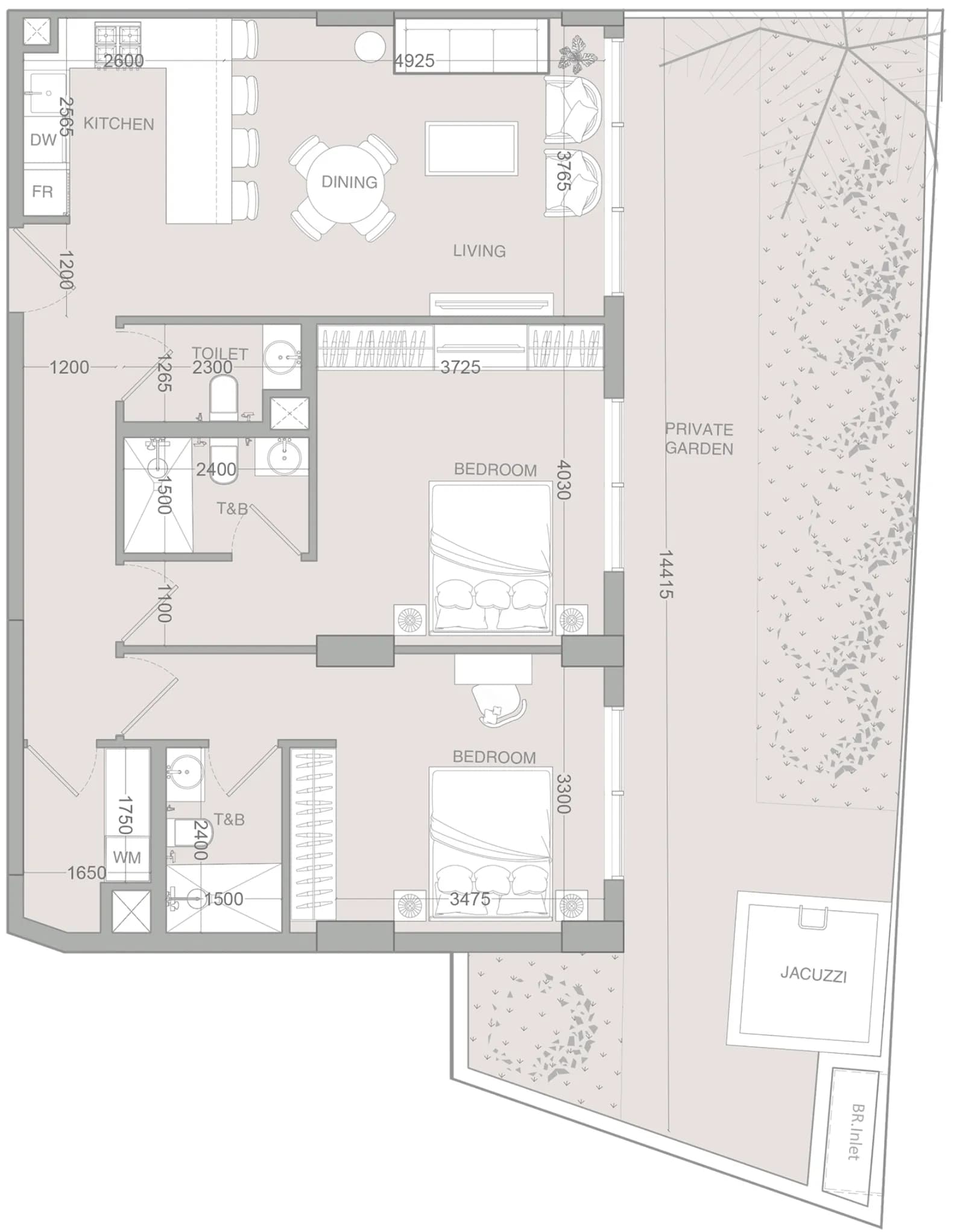 IR1DIAN PARK 2 2 Bedroom