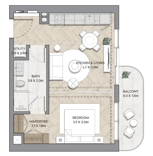 Nura 1 Bedroom