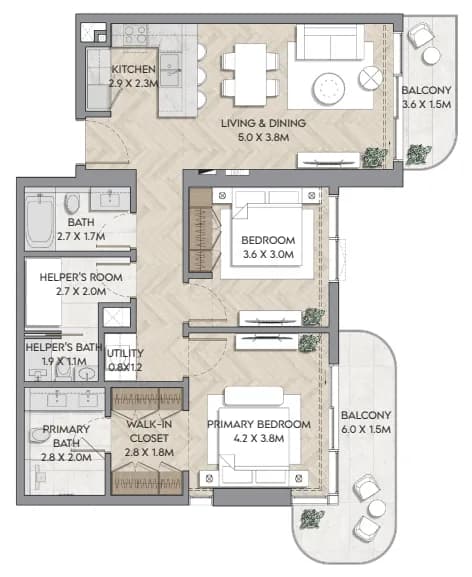 Nura 2 Bedroom