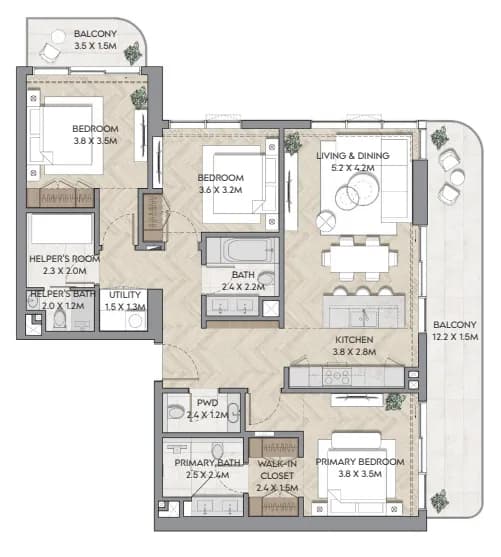 Nura 3 Bedroom
