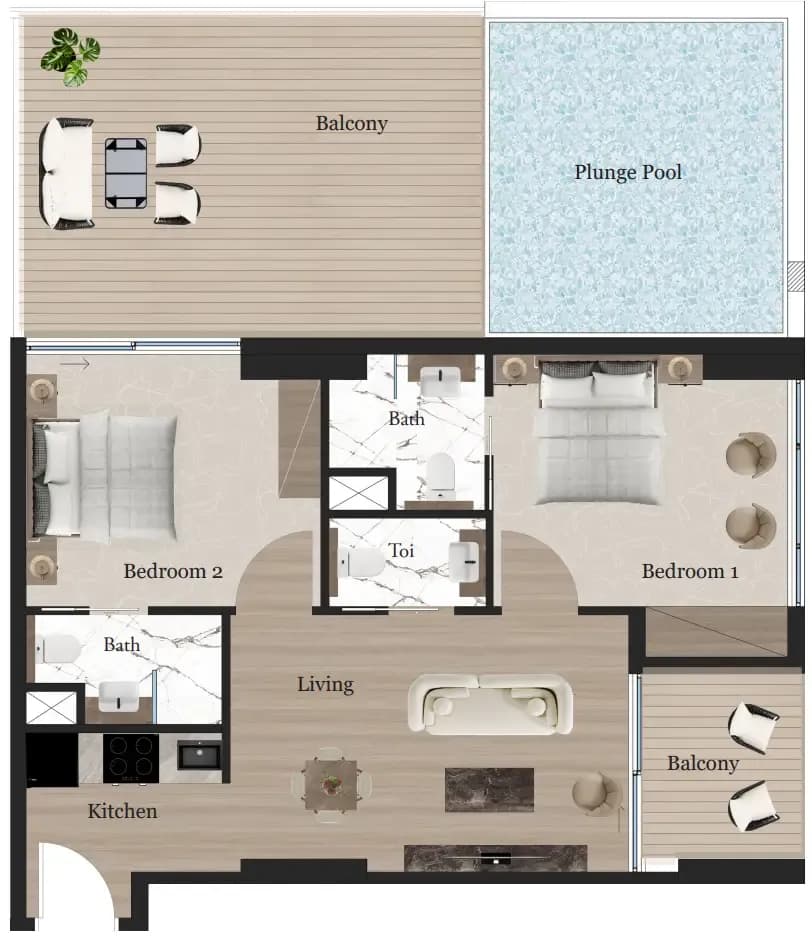 Rijas Suites 2 Bedroom