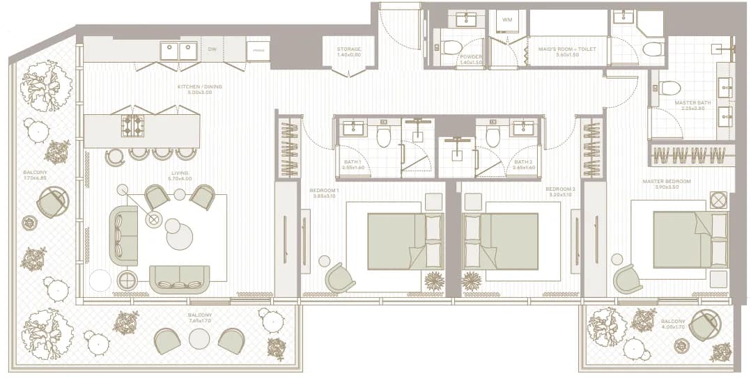 Park Five 3 Bedroom