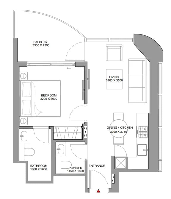 Sobha Aquamont 1 Bedroom