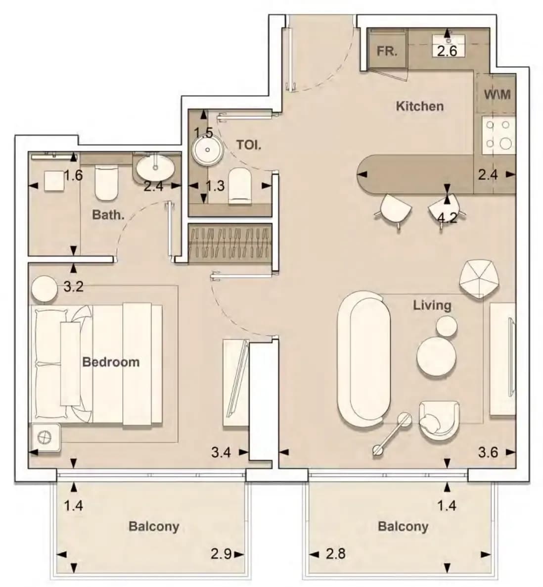 Lume Residences 1 Bedroom