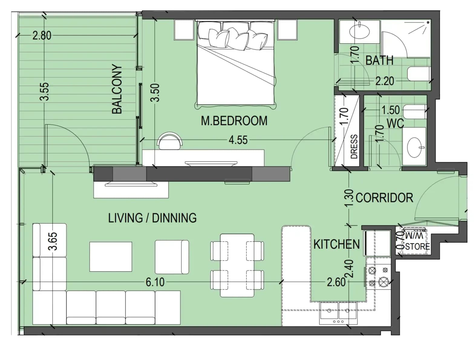 Celia Gardens 1 Bedroom