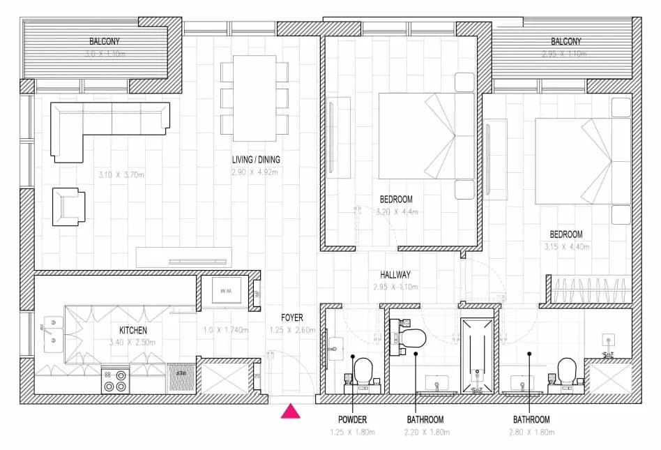 Al Mamsha Sharjah 2 Bedroom