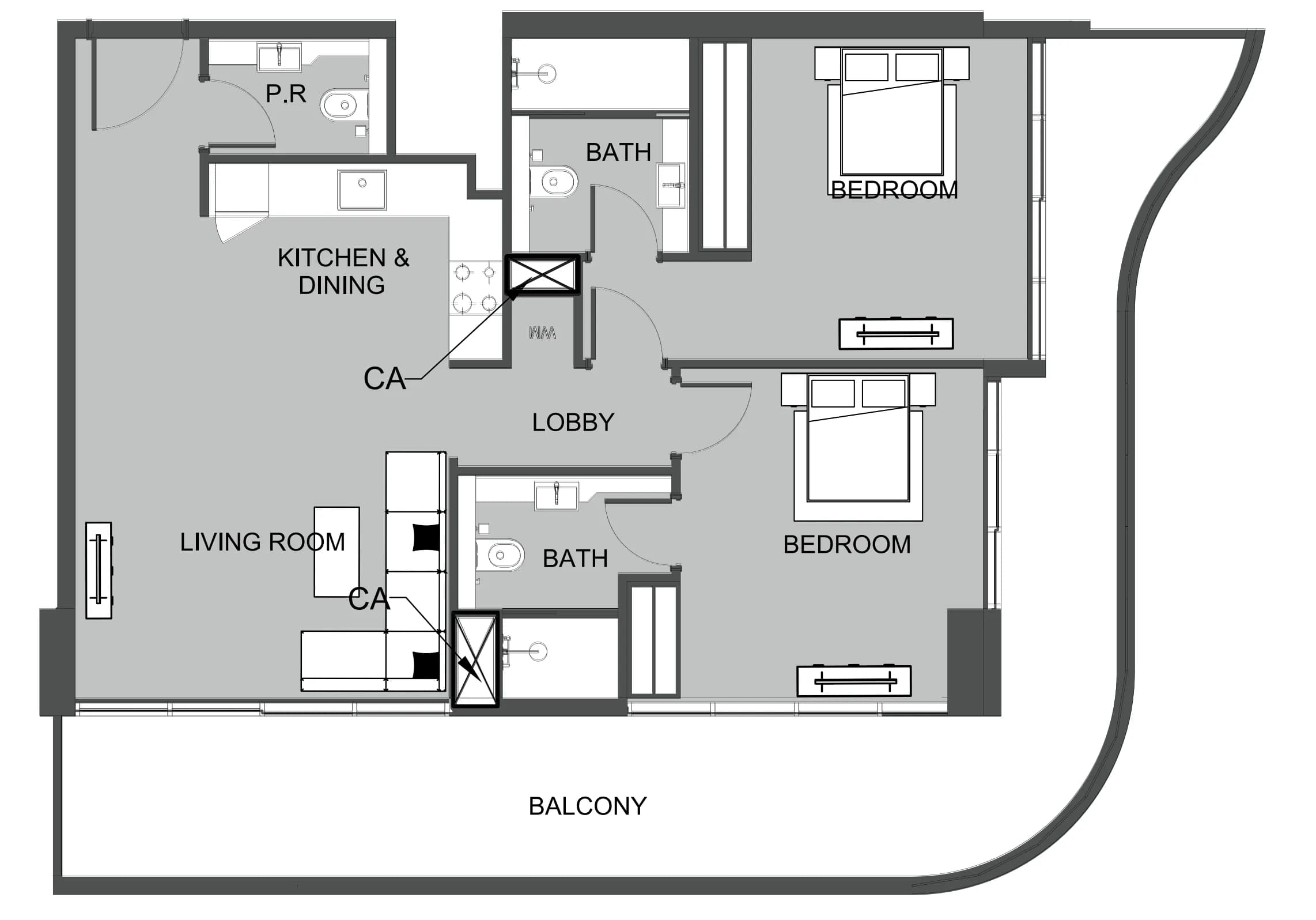The Boulevard 2 Bedroom