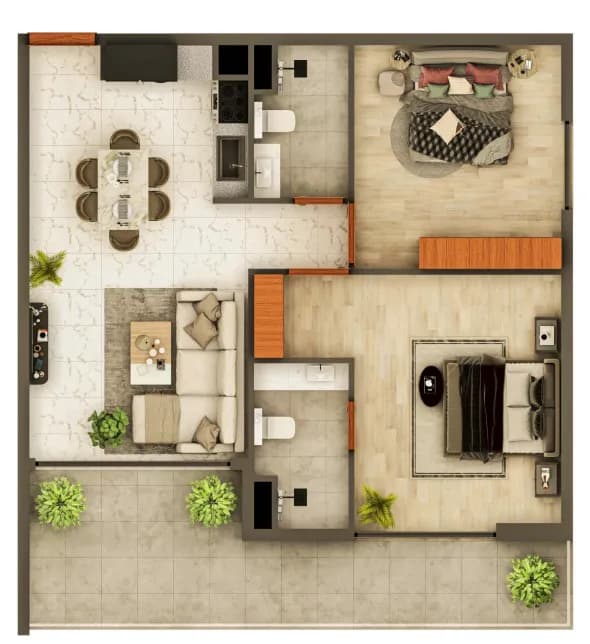 Views VII by Golden Woods 2 Bedroom
