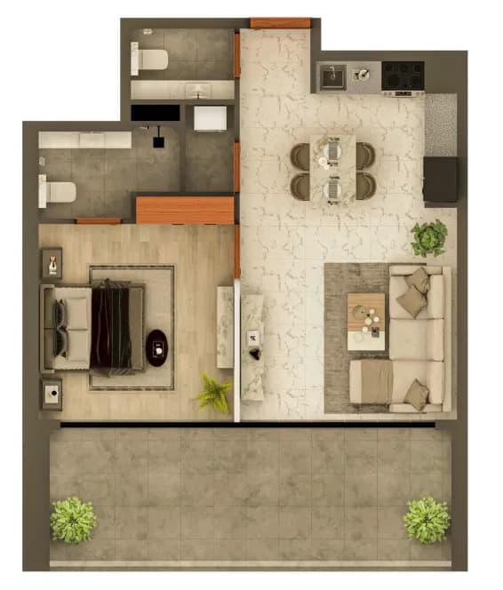 Views VII by Golden Woods 1 Bedroom