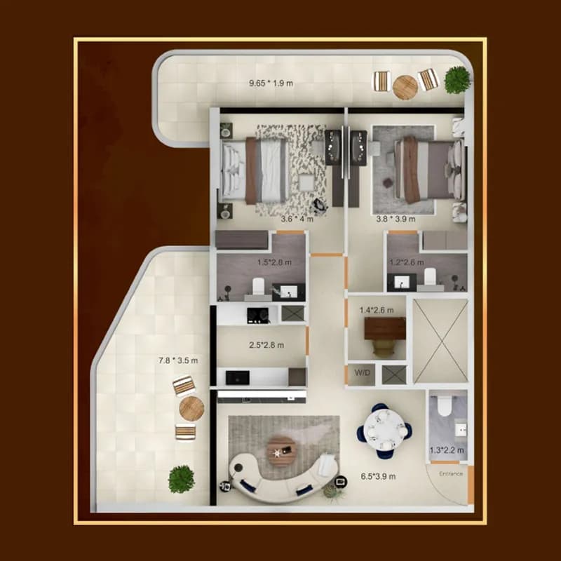 Symbolic Zen Residences 2.5 Bedroom