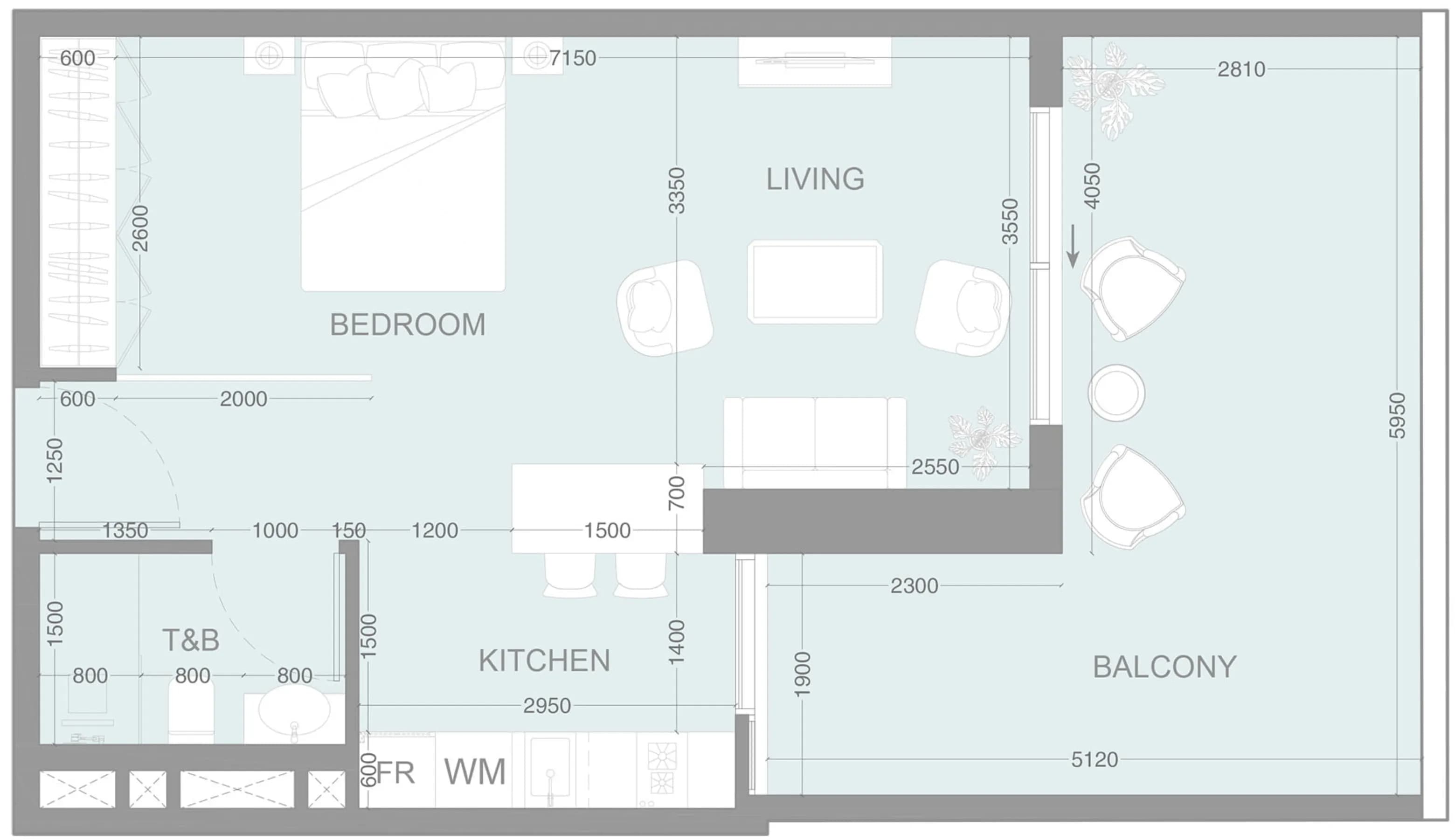 LUM1NAR 0 Bedroom
