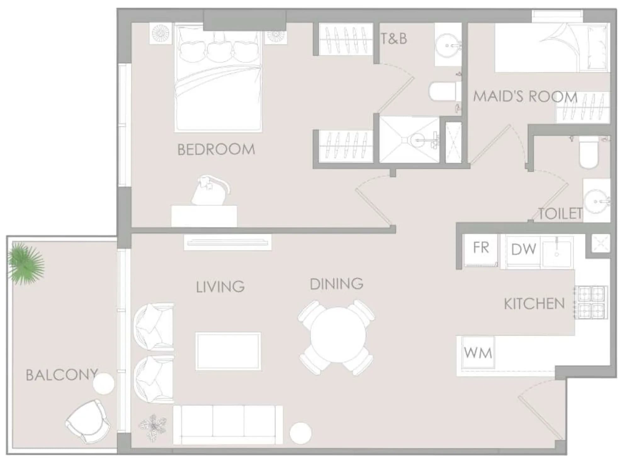 IR1DIAN PARK 1.5 Bedroom