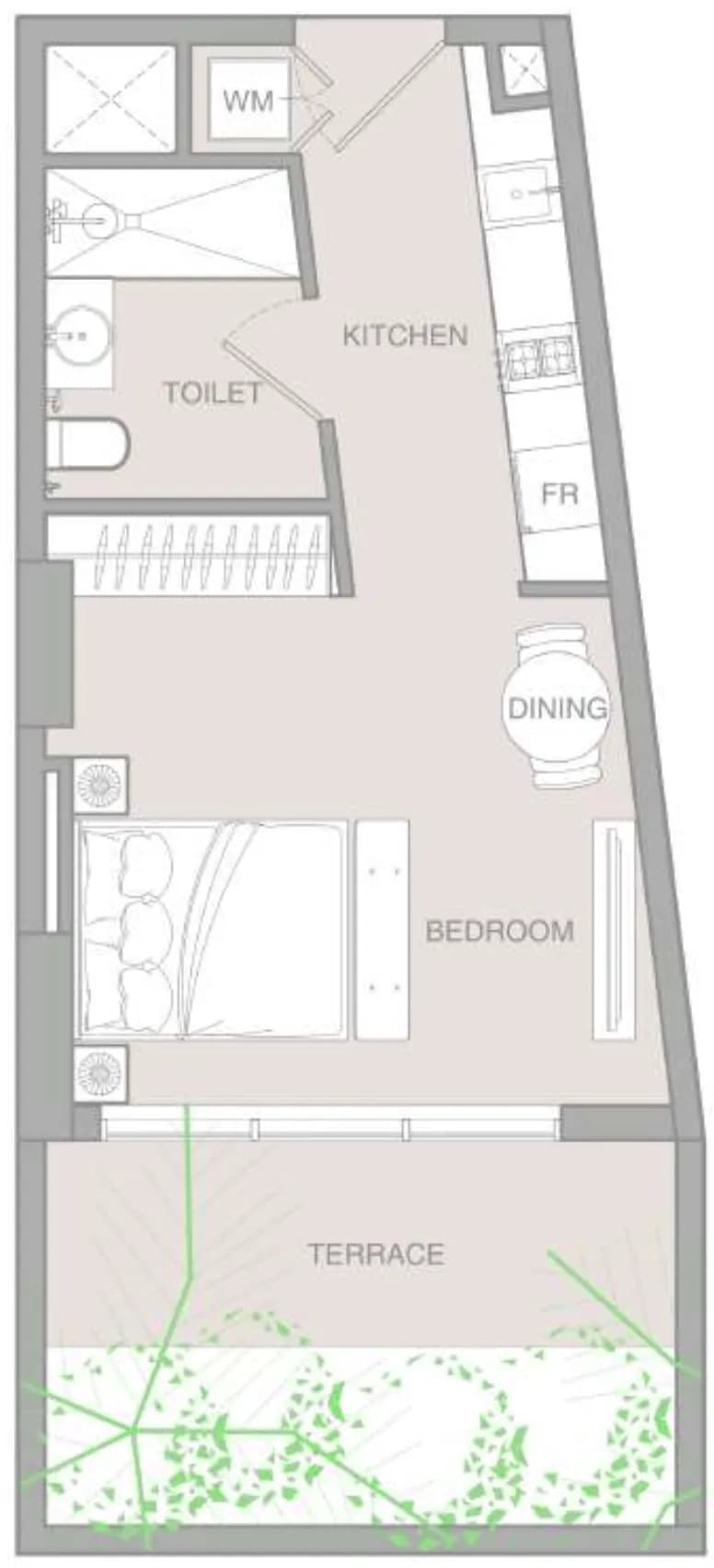 IR1DIAN PARK 0 Bedroom