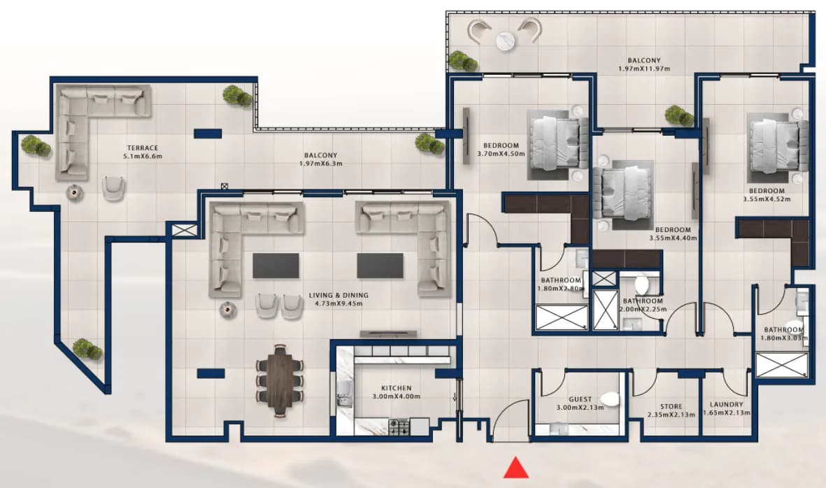 Asayel Avenue 3 Bedroom