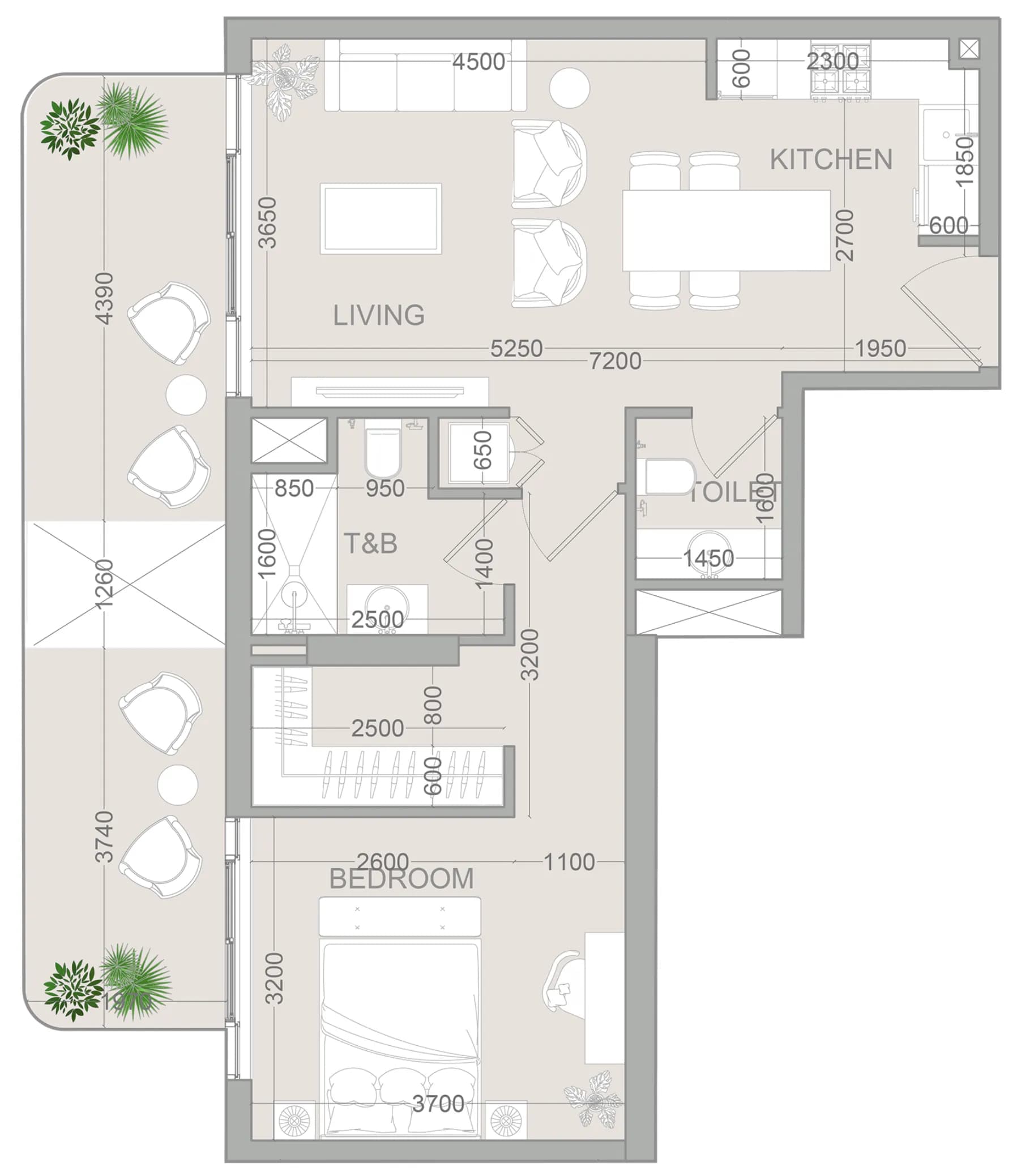TETR1S Tower 1 Bedroom