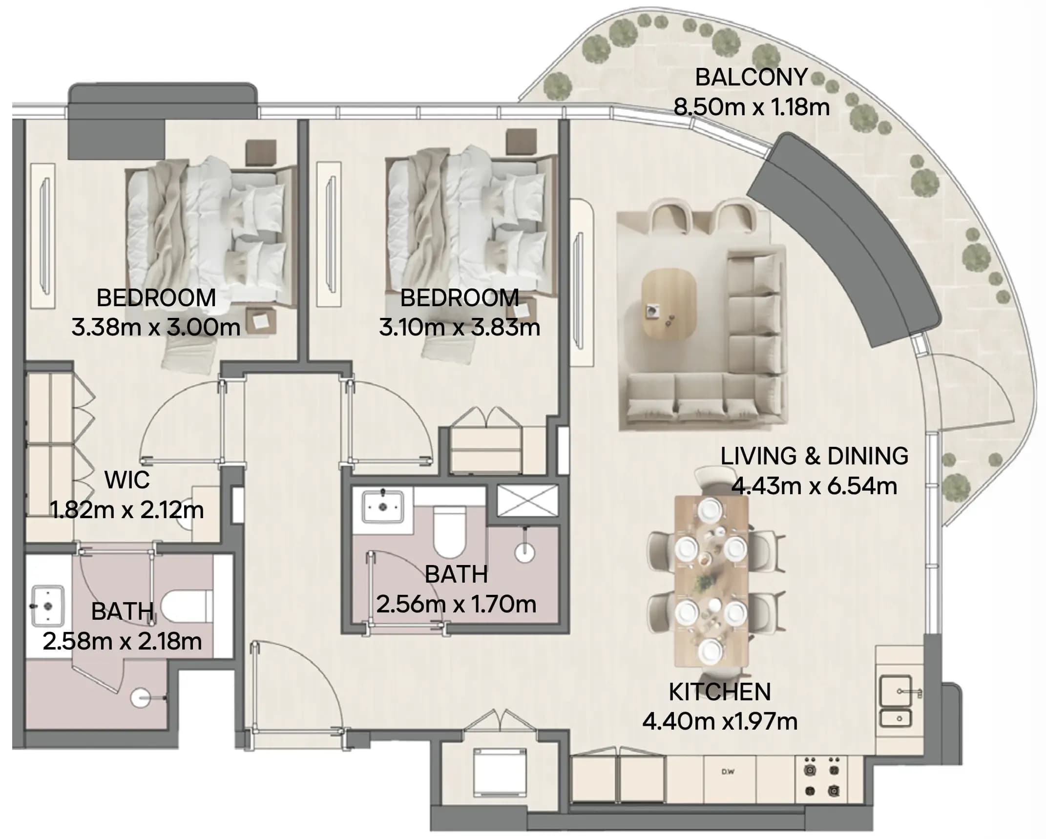 Mirasol II 2 Bedroom