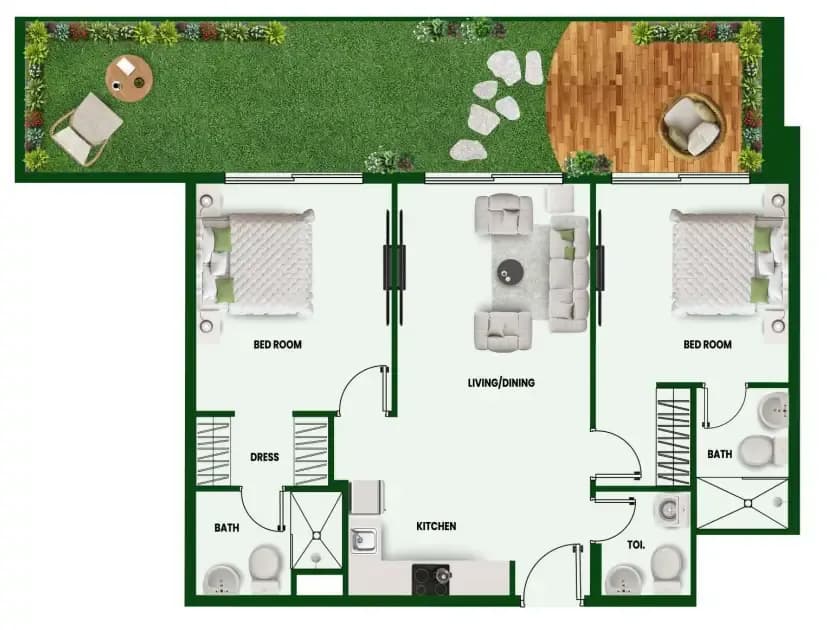 Vincitore Wellness Estate 2 Bedroom