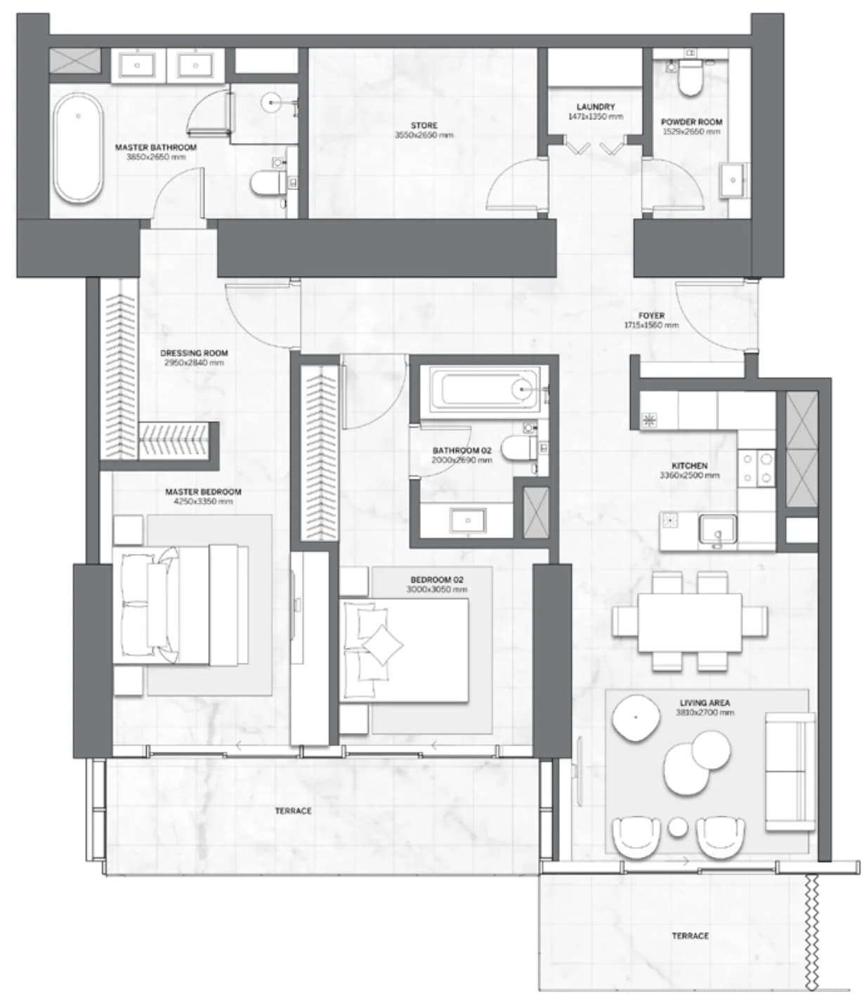 Trump International Hotel and Tower 2 Bedroom